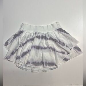 Lululemon Court Rival Perforated Skirt Transverse Lilac Multi TVLM Size 6